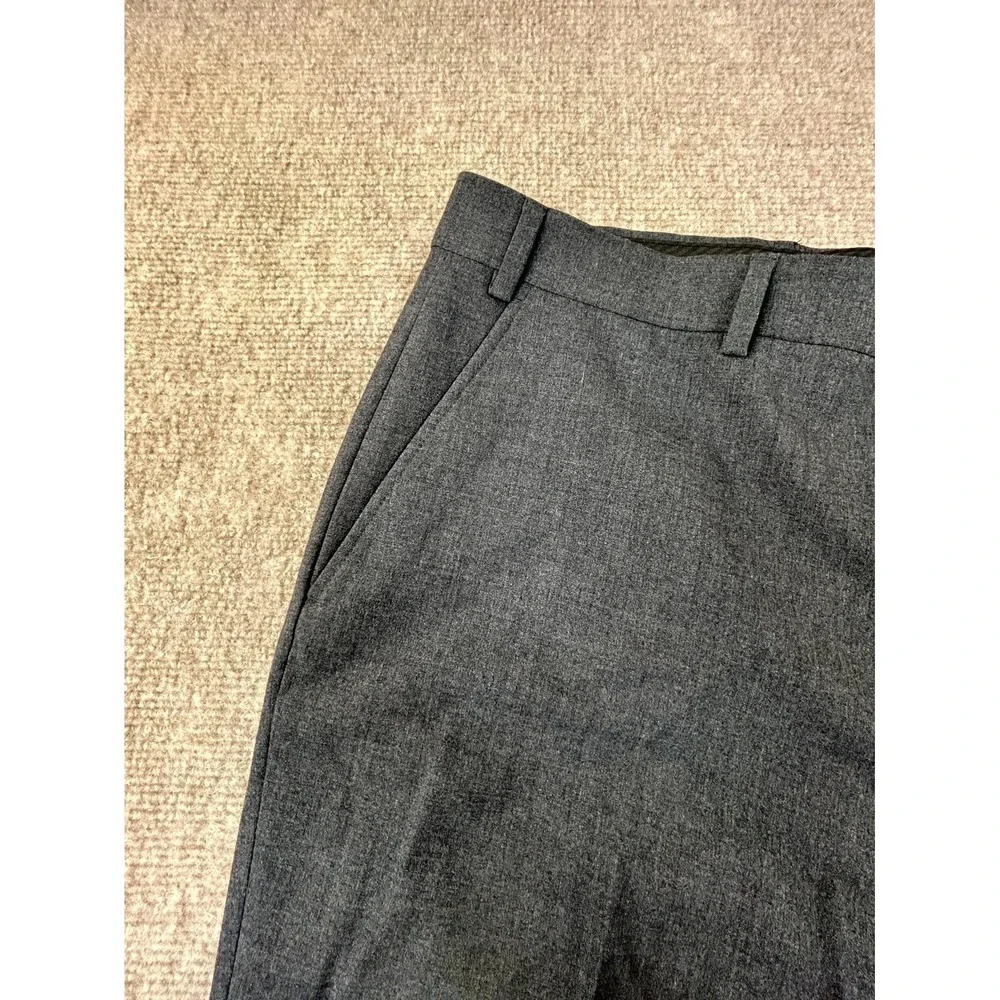 Calvin Klein Dress Pants Men 36x32 Black Stretch Mid Rise Straight Formal Office